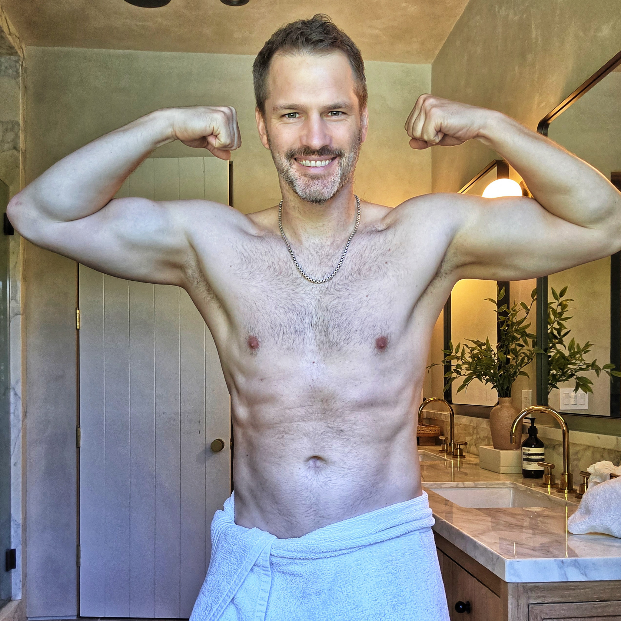 Sweaty Gym Towel White